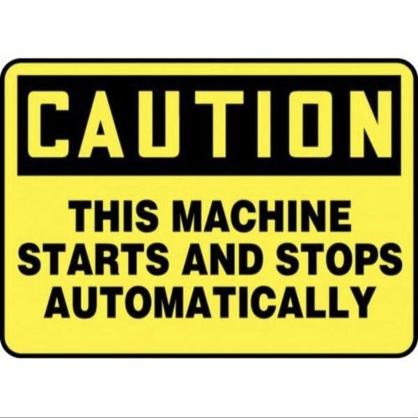 Accuform OSHA CAUTION SAFETY SIGN THIS MEQM720XP MEQM720XP - main